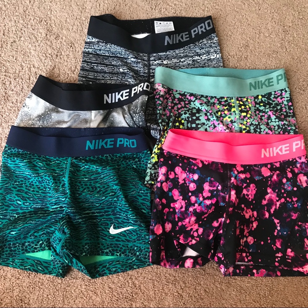 Nike pro shorts bundle lot ALL XS 4 total